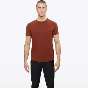 NWT CUTS Clothing AO Curve-Hem Tee, Tuscan, Large